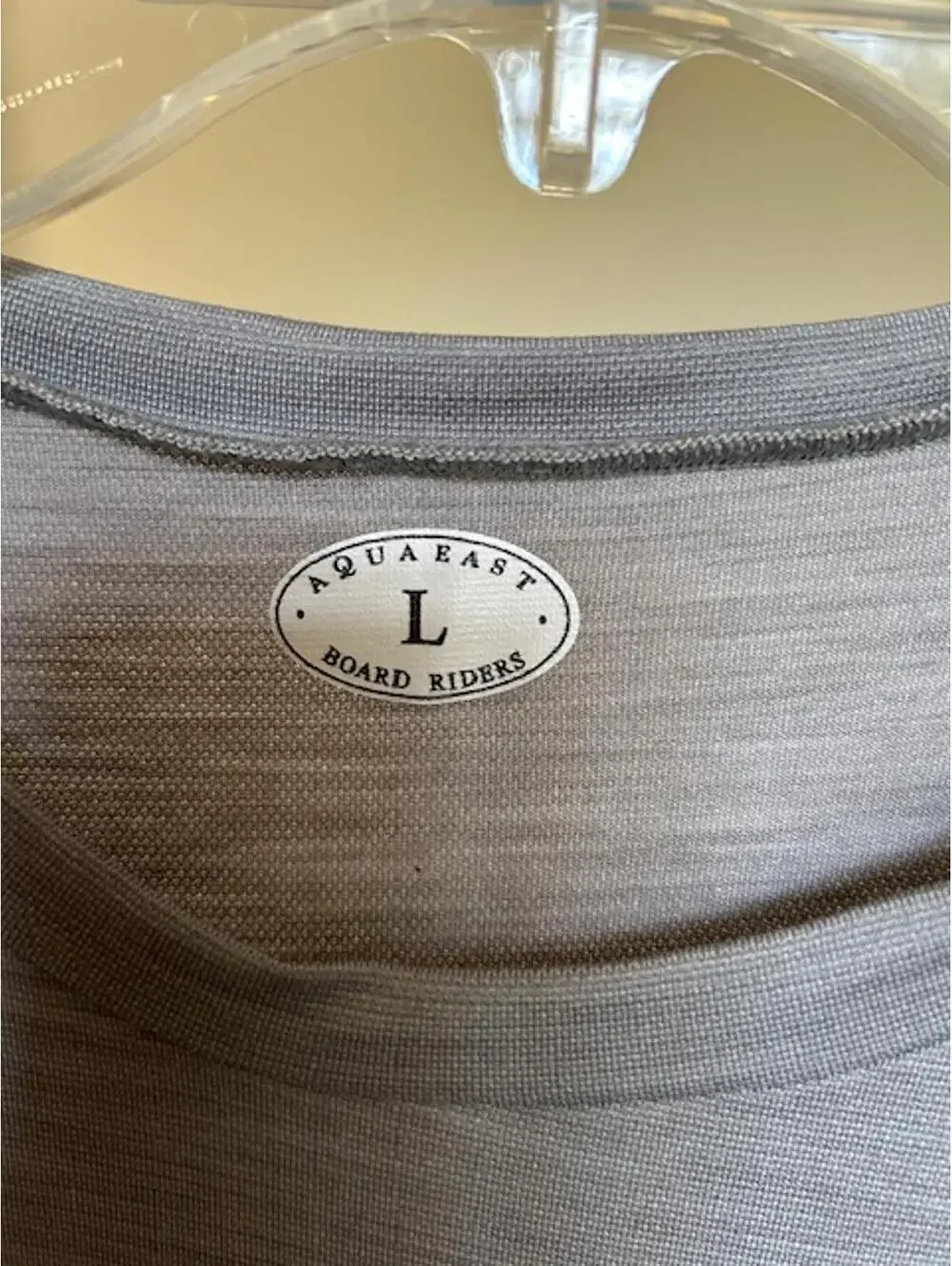 AquaEast Board Riders Long Sleeve Shirt Size Large Gray